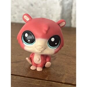 Littlest‎ Pet Shop LPS Trip Hamston LPS #2-102 Red Pink Hamster